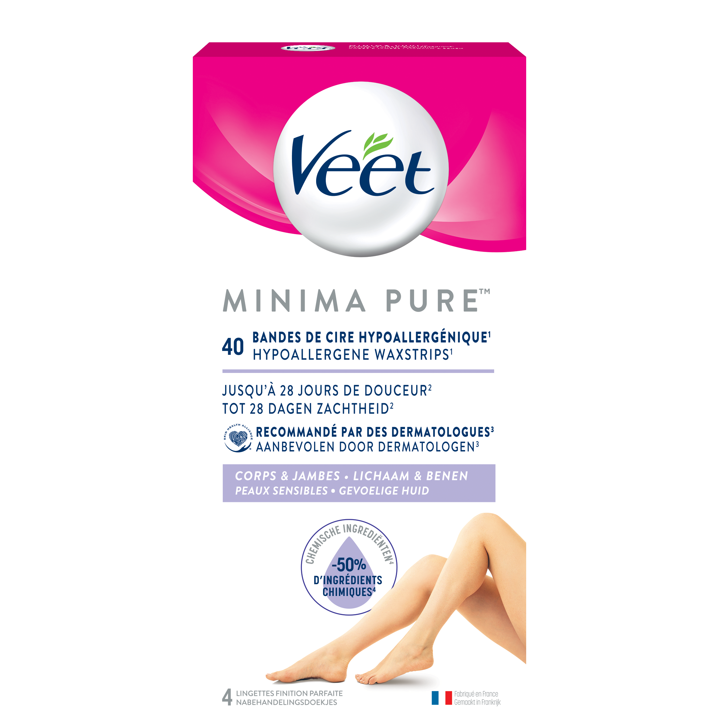 Veet Minima™ Bandes De Cire Corps Et Jambes